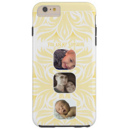 黄色You Are My Sunshineフローラフォトコラージュ iPhone 15 Pro Maxケース