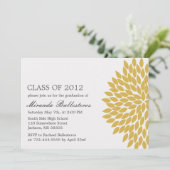 黄花のデザイン卒業発表 招待状 (スタンド正面)