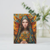 黄花を持つ蝶の修道女 ポストカード (スタンド正面)