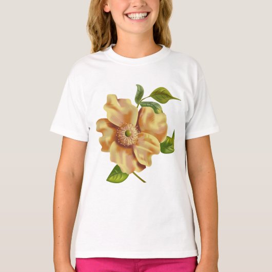 黄花イラストレーション Tシャツ (正面)