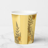 黄花シダ緑エレガント 紙コップ (右)