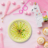 黄花タンポポ水彩の花 ペーパープレート (パーティー)