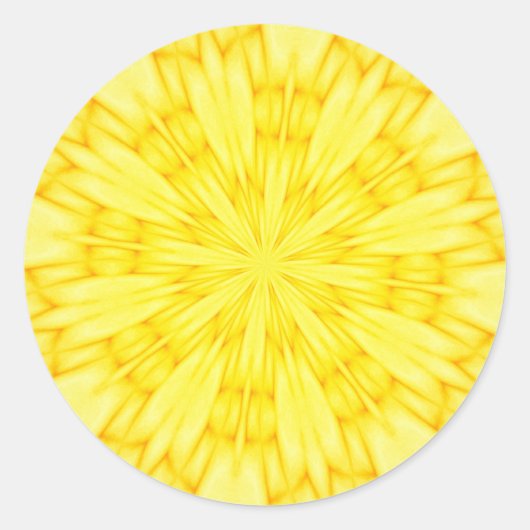 黄花フラクタル ラウンドシール (正面)