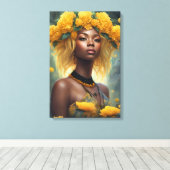 黄花園 キャンバスプリント (インサイチュ (ウッドフロア))