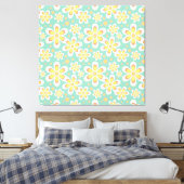 黄花柄 キャンバスプリント (インサイチュ (寝室))