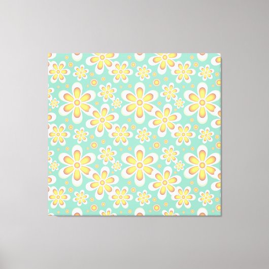 黄花柄 キャンバスプリント (正面)