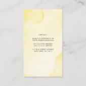 黄花植物緑モダンエレガント 名刺 (裏面)