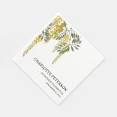 黄花模様退職パーティー スタンダードランチョンナプキン (角)