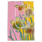 黄花水彩女性 ミディアムペーパーバッグ (裏面)