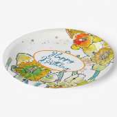 黄花水彩 ペーパープレート (アングル)