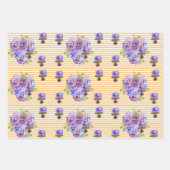 黄花水彩 ラッピングペーパーシート (正面2)