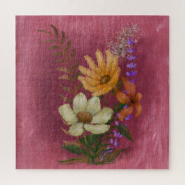 黄花油彩画 ジグソーパズル