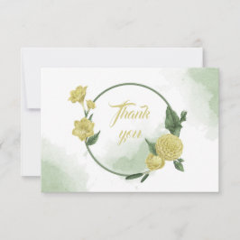 黄花緑リース サンキューカード