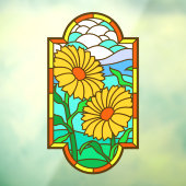 黄花青空ステンドガフェイクラス ウィンドウサイン (シート3)