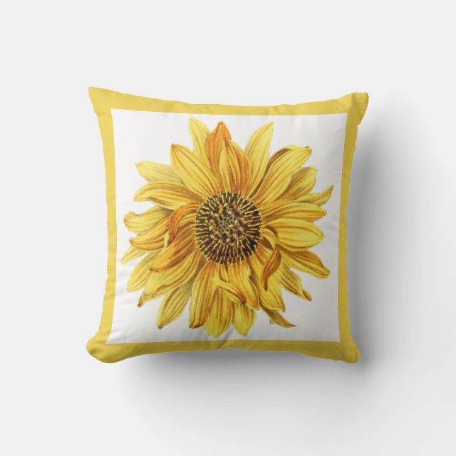 黄花/ひまわりパティオ アウトドアクッション (正面)
