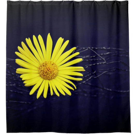 黄花 シャワーカーテン (正面)