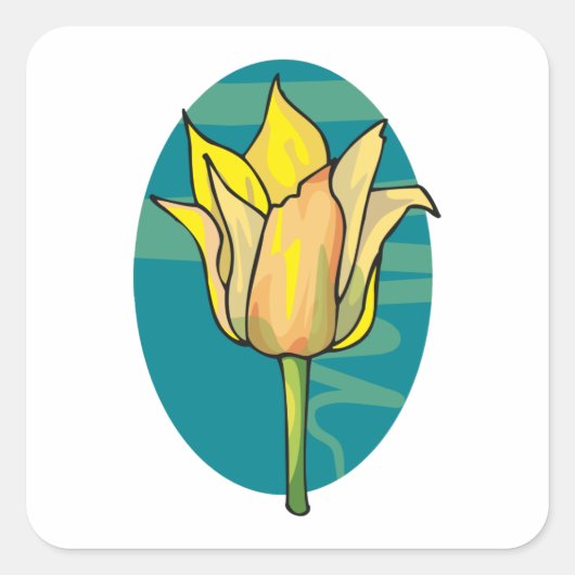 黄花 スクエアシール (正面)