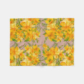 黄花 フリースブランケット (正面(横))