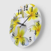 黄花 ラージ壁時計 (傾斜)