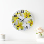 黄花 ラージ壁時計 (ホーム)