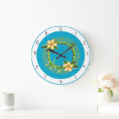 黄花 ラージ壁時計 (ホーム)