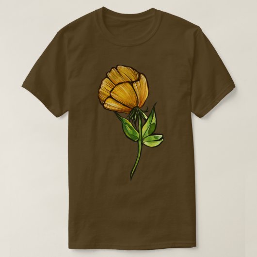 黄花 Tシャツ (デザイン正面)