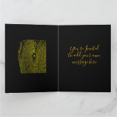 黄芸術的色のハロウィーンスパイダーコブ カード (内部)