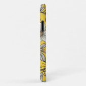 黄芸術的色の背景に白い花 Case-Mate iPhoneケース (裏面/右)