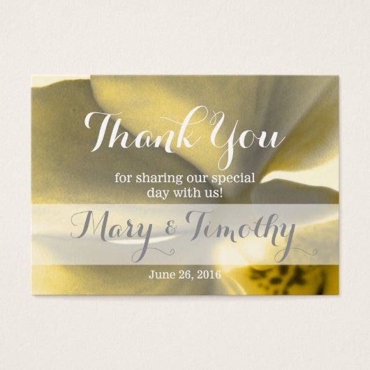 黄芸術的色の花 – ありがとう (正面)