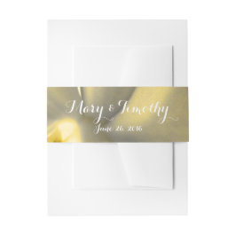 黄芸術的色の花 – 結婚s 招待状ベリーバンド