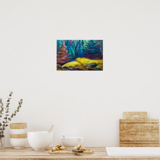 黄苔 | Emily Carr | ポスター (キッチン)