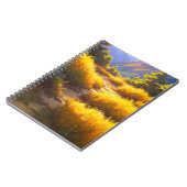 黄草の丘の上の道の美しい ノートブック (左側)