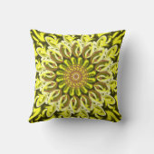 黄菊の花抽象芸術 クッション (裏面)