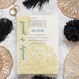 黄菊結婚病 招待状