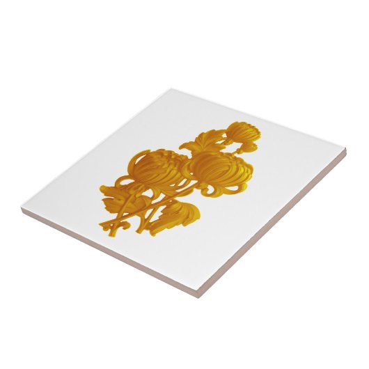 黄菊 タイル (側面)