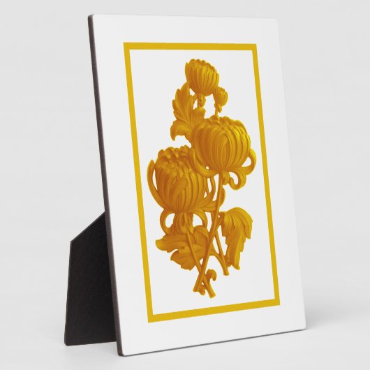 黄菊 フォトプラーク (側面)