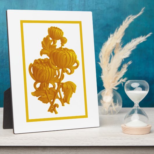 黄菊 フォトプラーク (側面)