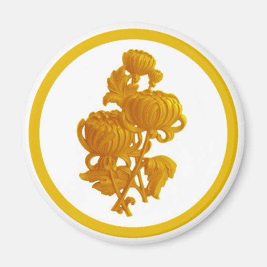 黄菊 マグネット (正面)