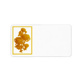 黄菊 ラベル (正面)