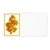 黄菊 ラベル (正面)