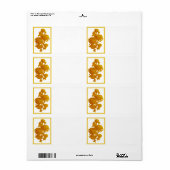 黄菊 ラベル (フルシート)