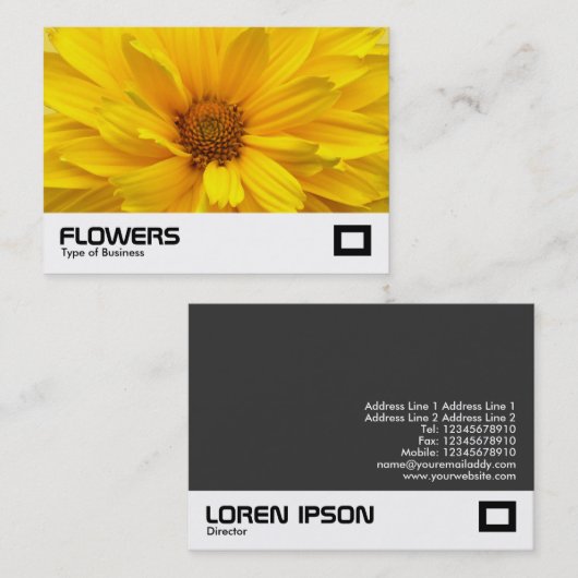 黄菊 名刺 (正面/裏面)