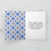 黄葉のついたレモン　地中海の誕生日 サンキューカード (内部)