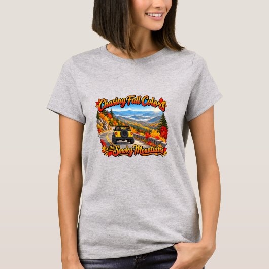 黄葉狩りスモーキー・マウンテン Tシャツ (正面)