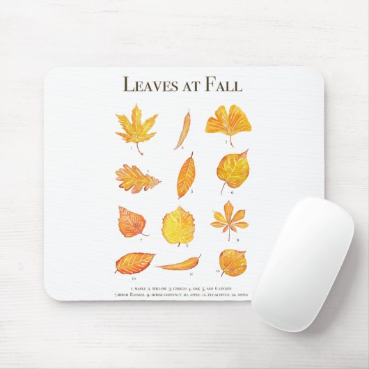 黄葉色秋 マウスパッド (マウス)