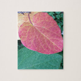 黄葉赤緑のハート- ジグソーパズル