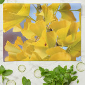 黄葉銀杏 キッチンタオル (折り畳み)