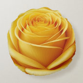 黄薔薇の丸い枕 ラウンドクッション (裏面)