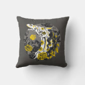 黄薔薇の死んだ馬の骸骨の日 クッション (裏面)