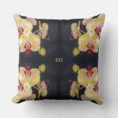 黄蘭の模様 クッション (正面)